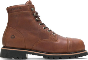 Kit Bota Masculina Norex Cano Médio em 100% Couro Bovino + BRINDES: Relógio Tático, Cinto e Carteira